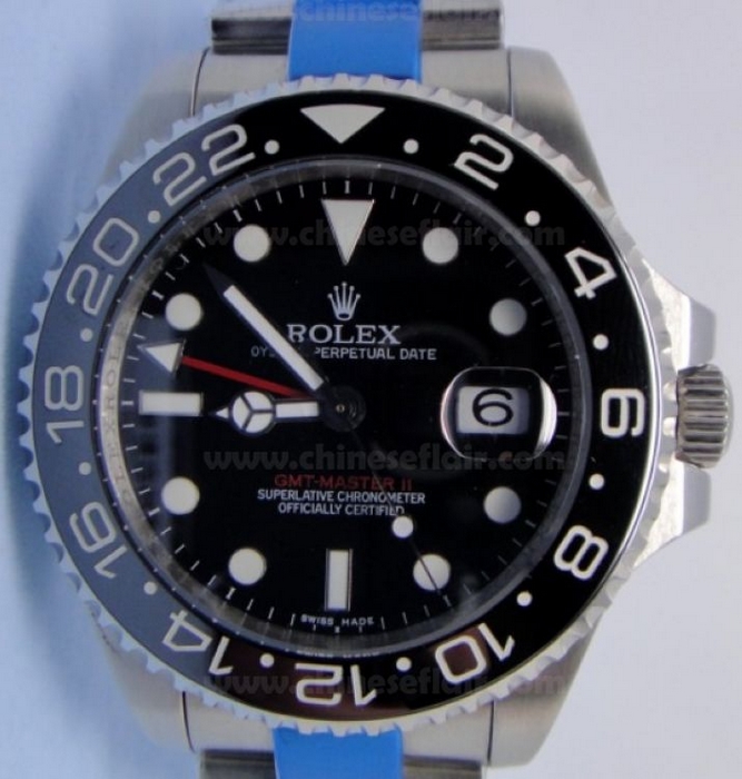 Rolex GMT-Master II Black Ceramic Bezel Watch 42 mm